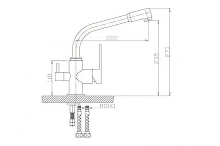 Смеситель ZorG ZR 319 YF-33 BR