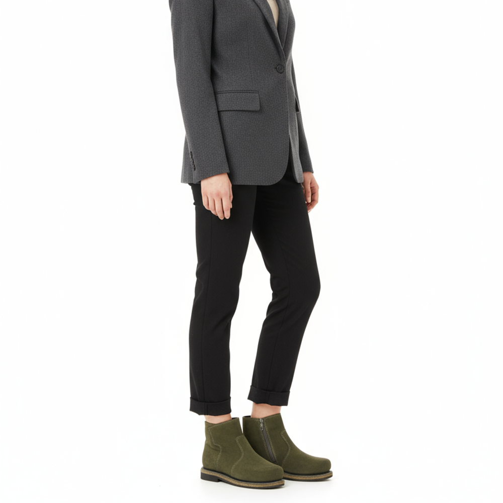 Унты-ботиночки женские из замши