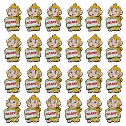 КОМПЛЕКТ ДЕКОРАТИВНЫХ ИЗДЕЛИЙ НА МАГНИТЕ ИЗ 24ШТ. ВЫСОТА=6 СМ.