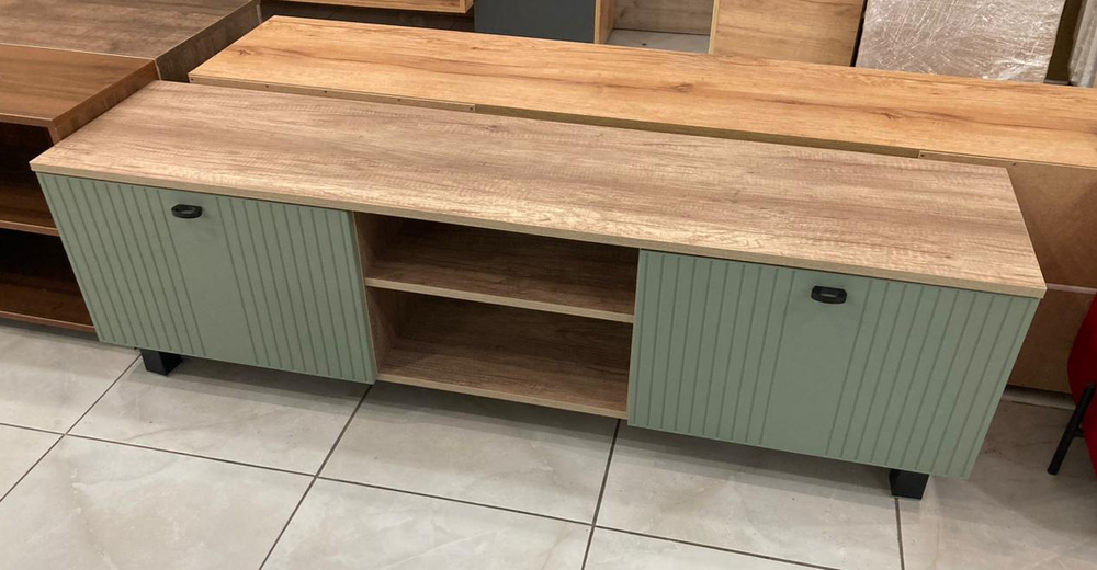 Тумба под ТВ Олива ТБ-09 дуб каньон/эвкалипт софт