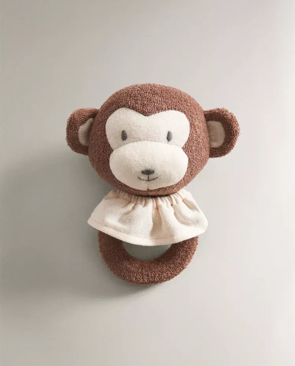 ZARA HOME ДЕТСКАЯ МЯГКАЯ ИГРУШКА-ПОГРЕМУШКА "ОБЕЗЬЯНКА", КОРИЧНЕВЫЙ