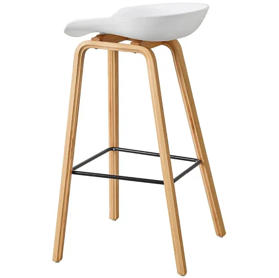 Барный стул Hey с белым пластиковым сиденьем | Купить в Hallberg.ru