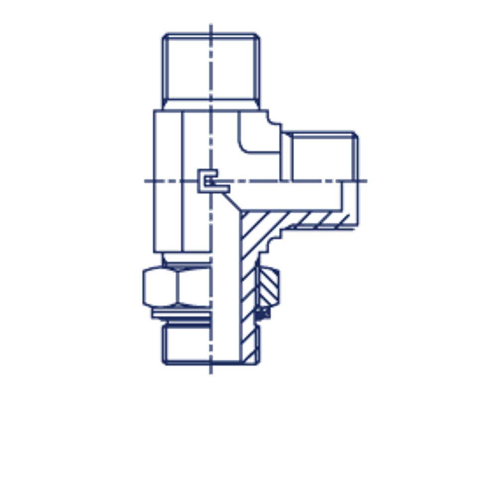 Штуцер FRGL BSP 3/4" BSP 1/2"