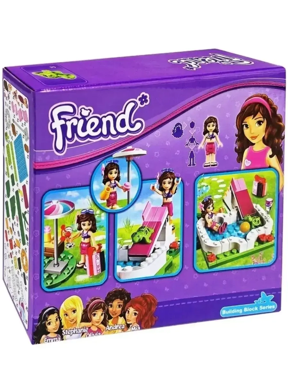 Конструктор Френдс бассейн Оливии/85 деталей/10542
