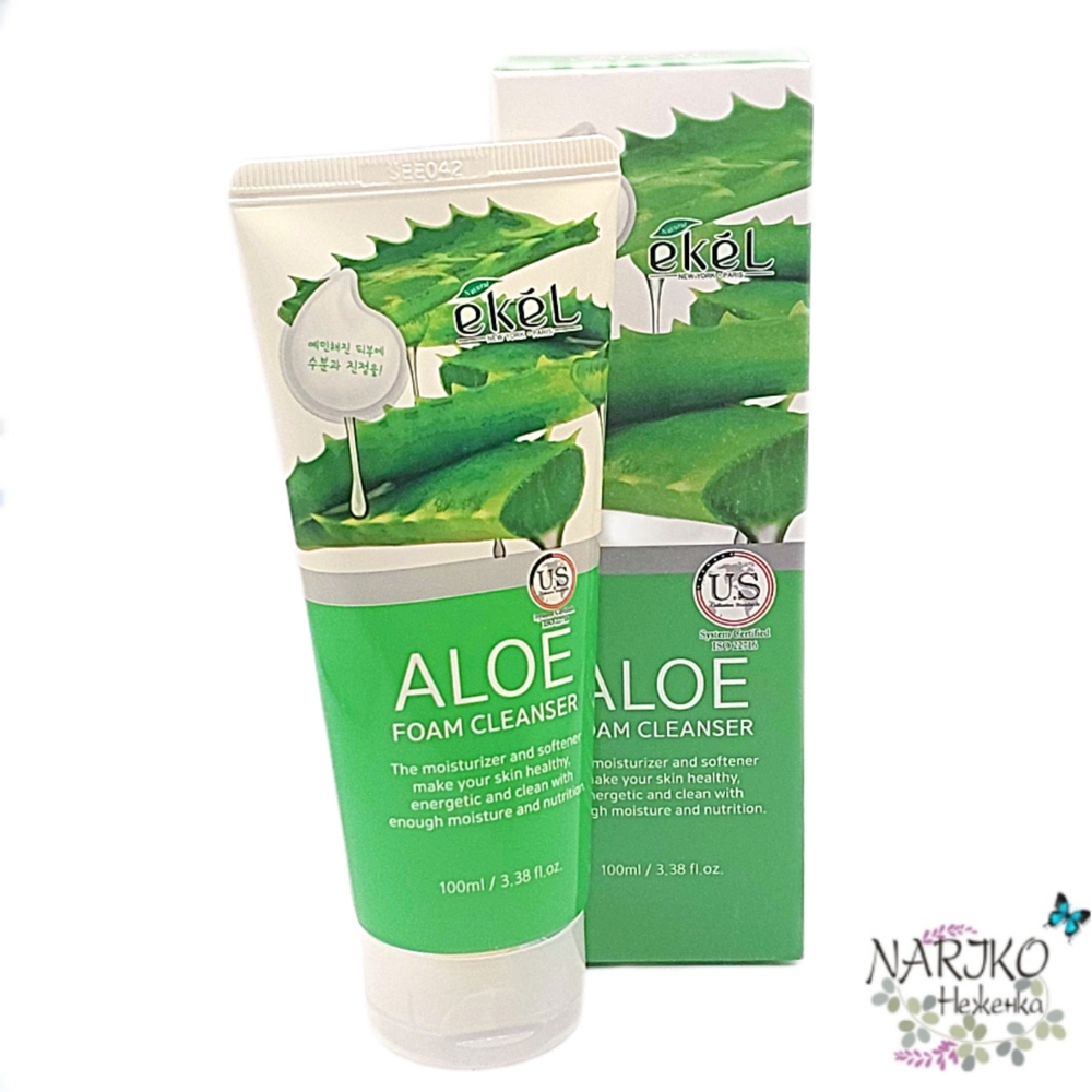 Пенка для умывания с экстрактом Алоэ EKEL Foam Cleanser Aloe, 100 мл.