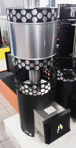 Печь для бани Везувий "Чёрная Пчёлка" с баком INOX