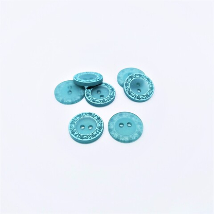 SZ8838 Пуговица №533, 18мм 2пр. (55 бирюза)