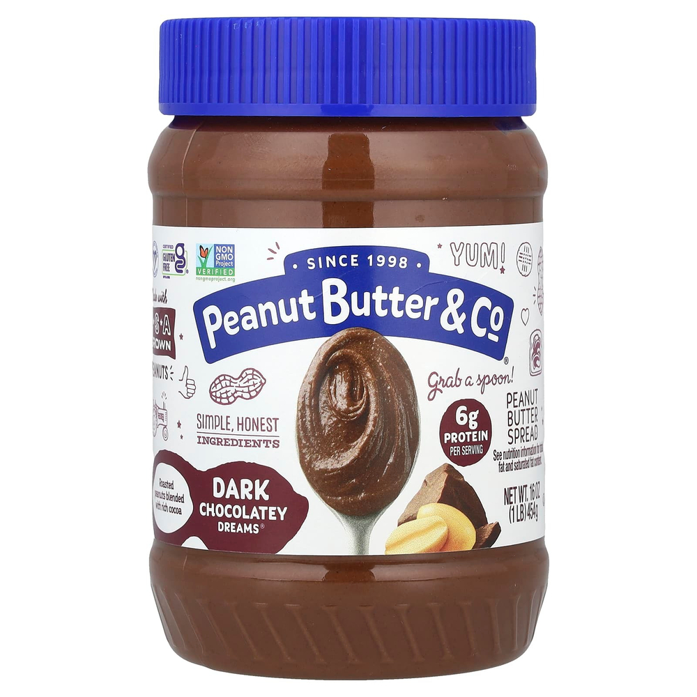 Peanut Butter & Co., Арахисовая паста, Dark Chocolatey Dreams®, 454 г (16 унций)