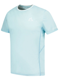Мужская теннисная футболка Le Coq Sportif Tennis Autres Tournois Short Sleeves 25 - небесный