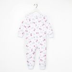 Комбинезон детский, цвет белый/кошки, рост 74 см (Детская линия)