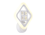 Настенный светодиодный светильник с хрусталем FA284 WH белый 15W 260*230*60
