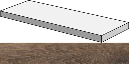 Угловая ступень ECO CHIC ANG.TOP DX BROWN RET правая (PF60006673)