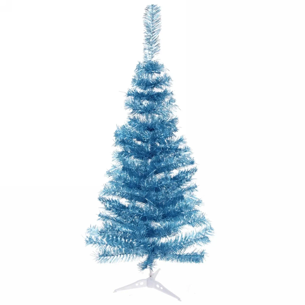 Ёлка «Теплая вьюга» 120 см, ПВХ (120 веток), Голубой