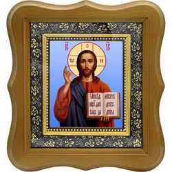 Иисус Христос Спаситель. Икона на холсте.