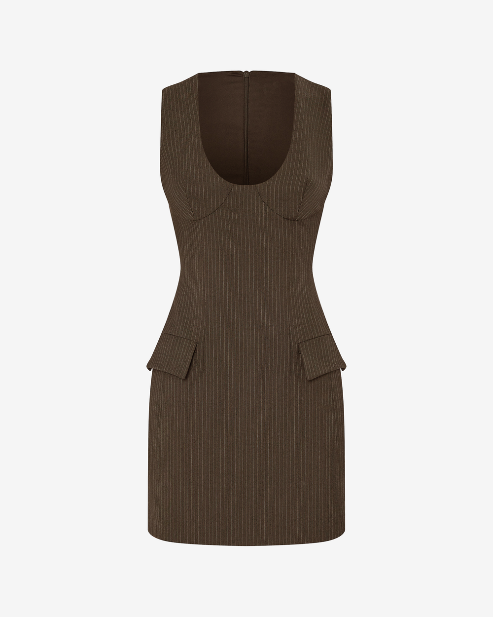 Платье мини из костюмной ткани