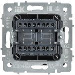 BRITE Выключатель 2-клавишный перекрестный 10А ВС10-2-3-БрЖ жемчуг IEK