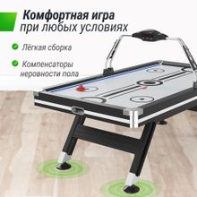 Игровой стол UNIX Line Аэрохоккей (226х125 cм) Black&amp;White