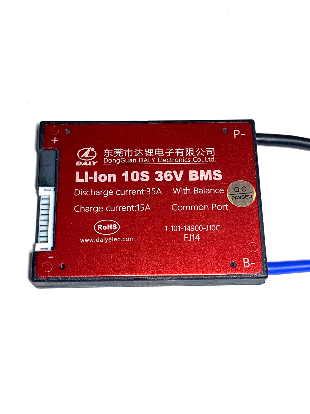 Плата контроля BMS Li-ion 10S 36V 35A