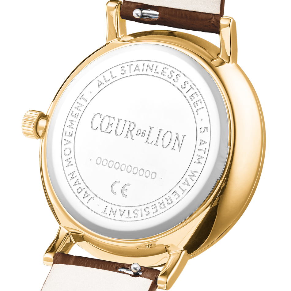 Комплект Coeur de Lion Gold-Brown (часы и браслет) 7652/53-1611