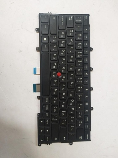 Клавиатура для Ноутбука Lenovo ThinkPad X240/X250/X260/X270/A275 казахская, черная (01EP042)