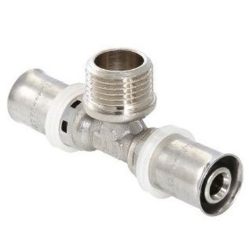 Пресс-фитинг Тройник VALTEC 20х3/4"х20 с наружной резьбой (арт. VTm.233.N.200520)