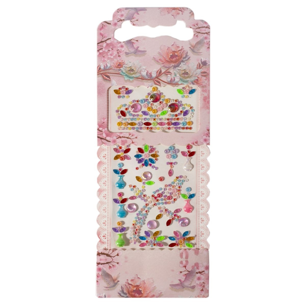 Наклейки-стразы Alingar, акриловые, "Райская птица", пакет с европодвесом