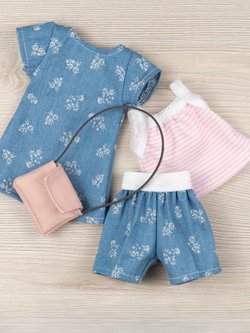 Летняя одежда с сумкой для кукол Paola Reina 32 см (928)