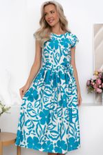 Платье Эдна (бело-голубое) П13874-45М LT Collection