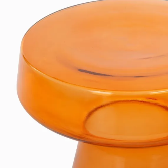 Кофейный столик Prosper Ø39х43 см, прозрачное оранжевое стекло