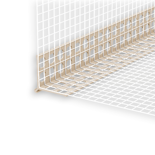 Угол штукатурный с сеткой с маяком 100х150мм 3м "Идеал"(наружний)