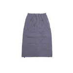 Юбка Nothomme Blue Side-Drawstring Workwear Fishtail Skirt "Blue Gray"