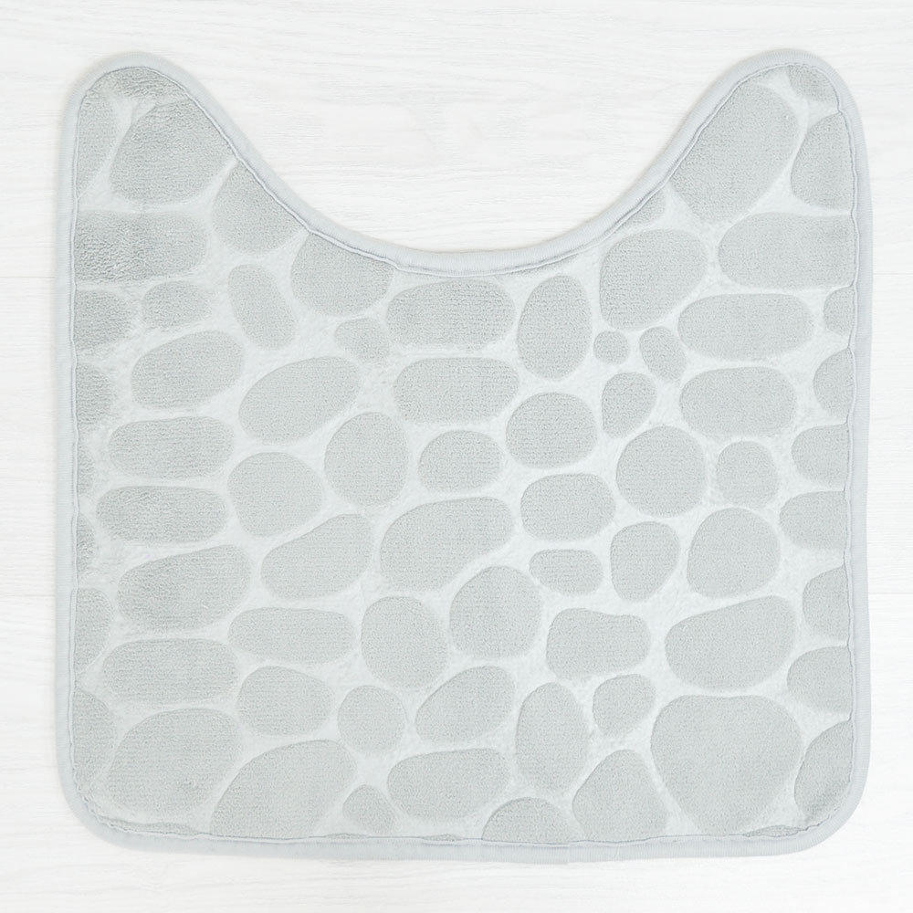 Коврик для туалета Roomis Камни 50*50см, серый