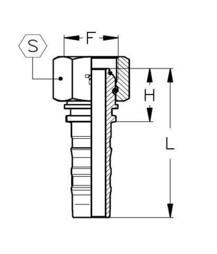 Фитинг DN 32 BSP (Г) 1.1/2 CS TIEFFE