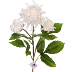 Цветок искусственный «Natur» 67см Пион белый