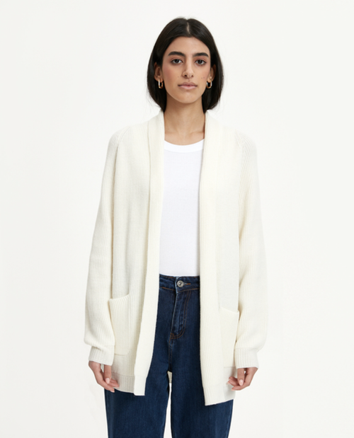 Кардиган-жакет с карманами