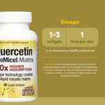 Natural Factors, Quercetin LipoMicel Matrix, 250 мг, 30 мягких таблеток