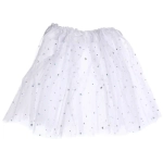 Карнавальный костюм «Звездное небо» (юбка, ободок, волшебная палочка), Белый