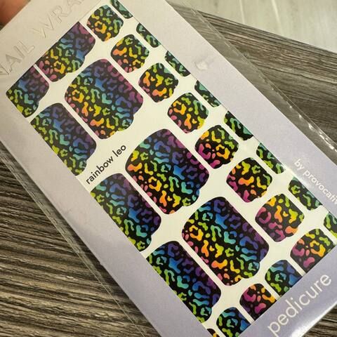 ПЛЕНКИ NAIL WRAPS RAINBOW LEO (PED)