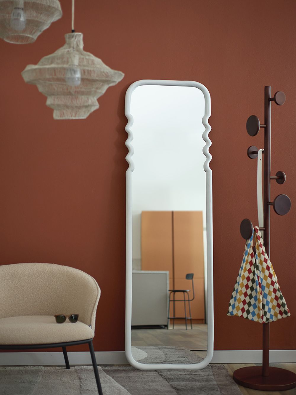 Зеркало напольное Fluid, 54х180 см, морская пена