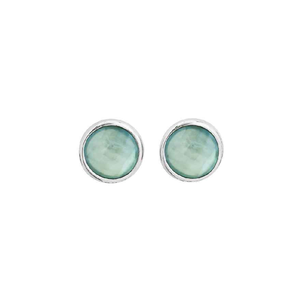 Серьги пусеты Possebon madre azul A9997.20 BL/S