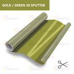 Пленка солнцезащитная спаттерная GOLD / GREEN 30 SPUTTER ControlTek, (на отрез)