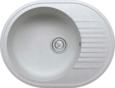 Мойка TOLERO R-122 серый металлик №001С