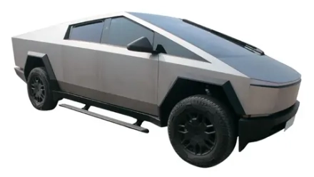 Боковые пороги в разных стилях для Tesla Cybertruck 2023+ Тесла Кибертрак стальные подножки обвес