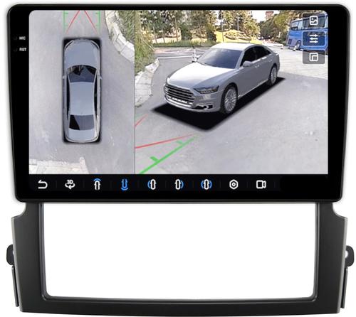 Магнитола для KIA Sorento 1 2006-2011 - FarCar BX3063M-360 монитор 9.5" 2K QLED на Android 13, Быстрая, CarPlay, 4G SIM-слот, 4 камеры в комплекте