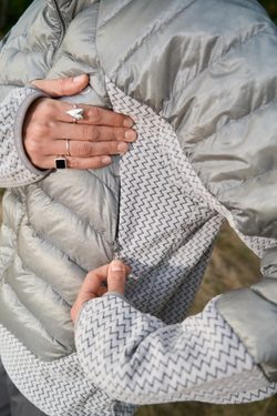 Куртка Nothomme Blue Pertex Quantum Diamond Shield Down Jacket "Light Green Gray"