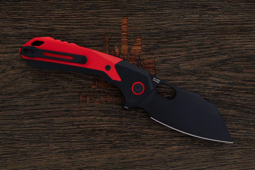 Нож складной CJRB Caldera, клинок 90мм, сталь AR-RPM9, рукоять G10 красный