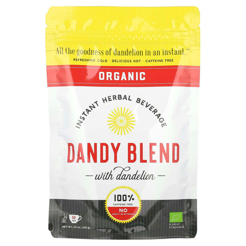 Dandy Blend, растворимый травяной напиток с органическим одуванчиком, без кофеина, 100 г (3,53 унции)