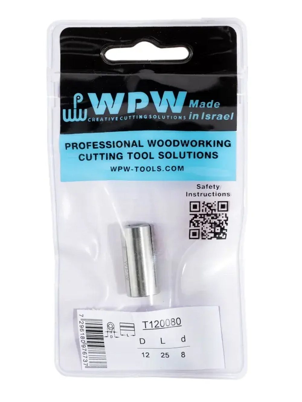 Цанга WPW (ВПВ) T120080 переходная с D12 на D8 L25 тип B