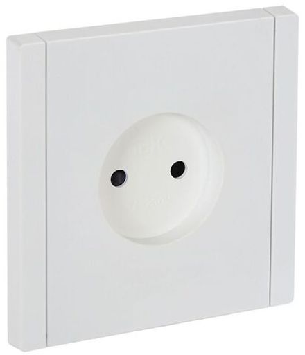 Розетка СП FORTE&PIANO FP217 10А без заземл. защ. шторки винт. крепл. бел. IEK FP-R13-10-K01