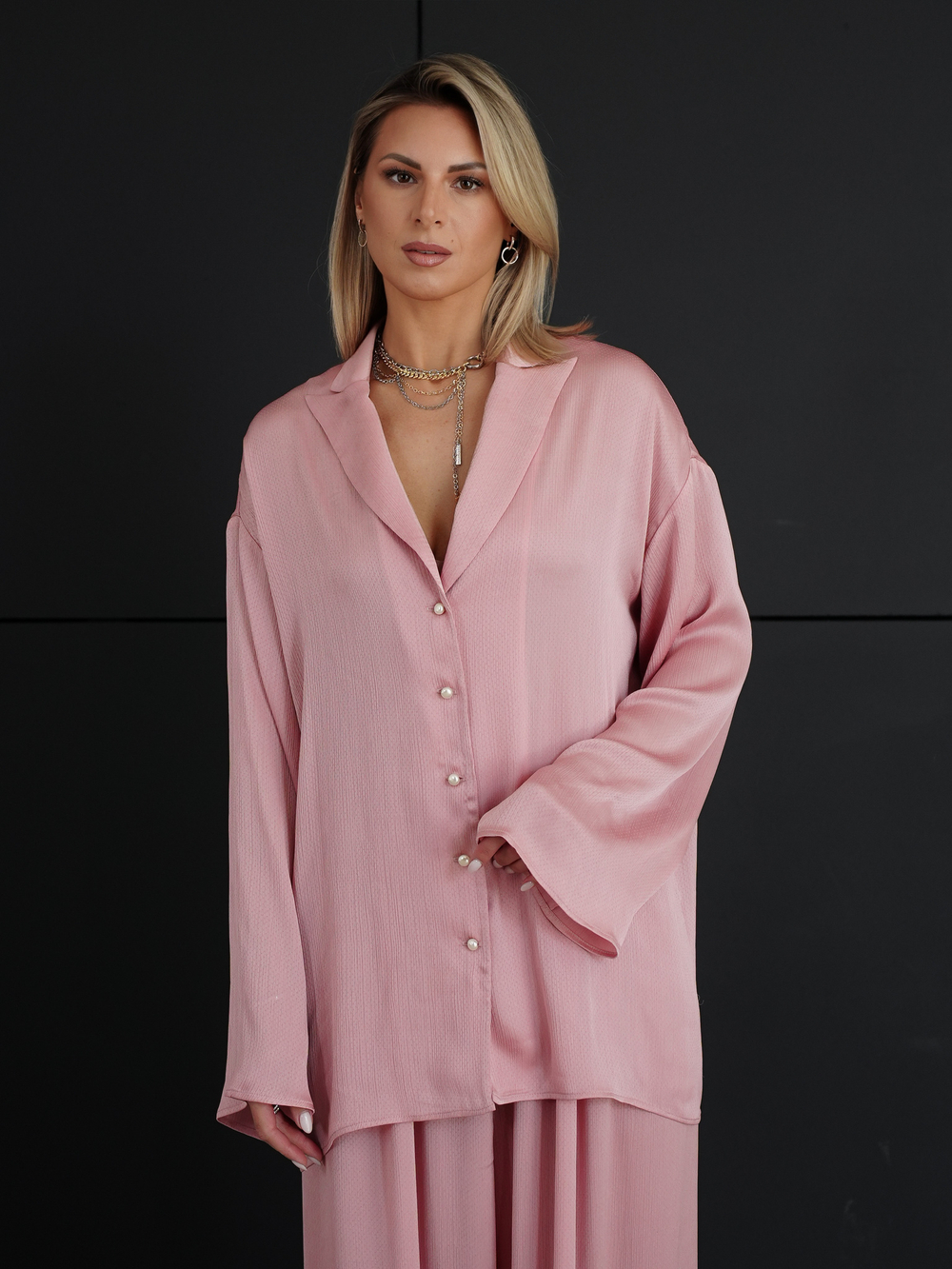Костюм розовая жемчужина оверсайз